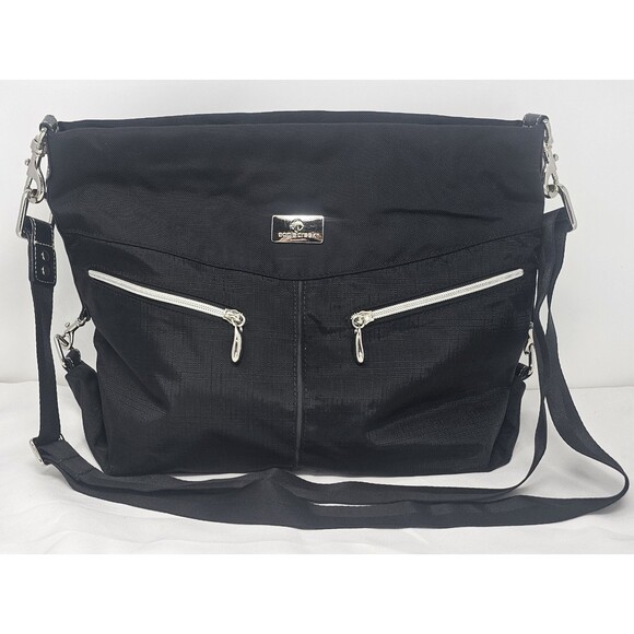 Eagle Creek Handbags - Eagle Creek Kensley Black Crossbody Shoulder Bag Floral Interior